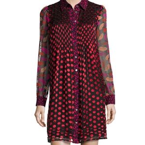 Diane Von Furstenberg Makayla Midnight Kiss Pleated Mini Dress - Size 6